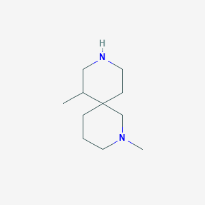 molecular formula C11H22N2 B2761918 2,7-Dimethyl-2,9-diazaspiro[5.5]undecane CAS No. 1513649-81-4