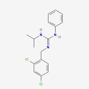 molecular formula C17H19Cl2N3 B2761926 N-(2,4-dichlorobenzyl)-N'-isopropyl-N''-phenylguanidine CAS No. 338414-80-5