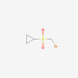 molecular formula C4H7BrO2S B2761943 Bromomethanesulfonylcyclopropane CAS No. 2126159-49-5