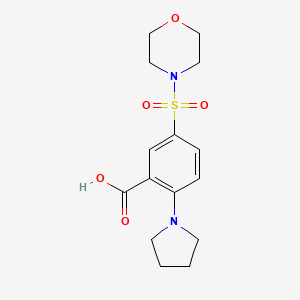 5-(Morpholine-4-sulfonyl)-2-(pyrrolidin-1-yl)benzoic acid