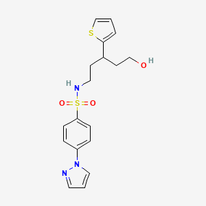 5-hydroxy-S-[4-(1H-pyrazol-1-yl)phenyl]-3-(thiophen-2-yl)pentane-1-sulfonamido