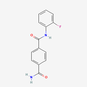 N1-(2-fluorophenyl)benzene-1,4-dicarboxamide