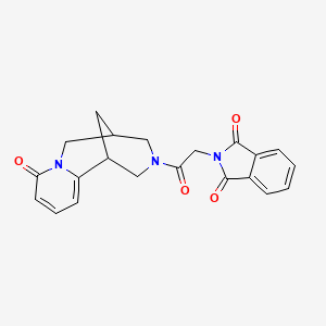 2-(2-oxo-2-(8-oxo-5,6-dihydro-1H-1,5-methanopyrido[1,2-a][1,5]diazocin-3(2H,4H,8H)-yl)ethyl)isoindoline-1,3-dione