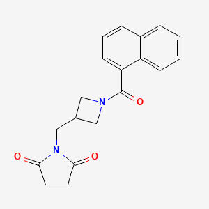 1-{[1-(Naphthalene-1-carbonyl)azetidin-3-yl]methyl}pyrrolidine-2,5-dione