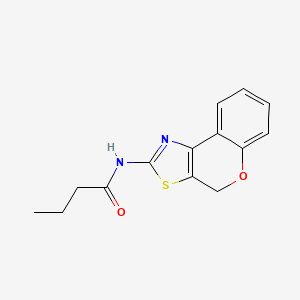 molecular formula C14H14N2O2S B2761991 N-(4H-chromeno[4,3-d]thiazol-2-yl)butyramide CAS No. 681165-41-3