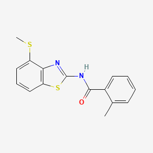 2-methyl-N-(4-(methylthio)benzo[d]thiazol-2-yl)benzamide