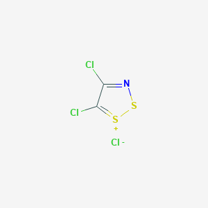 molecular formula C2Cl3NS2 B027620 4,5-Dichloro-1,2,3-dithiazol-1-ium chloride CAS No. 75318-43-3