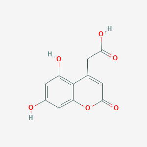 molecular formula C11H8O6 B2762035 2-(5,7-dihydroxy-2-oxo-2H-chromen-4-yl)acetic acid CAS No. 92422-76-9