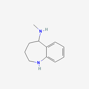 molecular formula C11H16N2 B2762106 N-Methyl-2,3,4,5-tetrahydro-1H-1-benzazepin-5-amine CAS No. 1598131-33-9