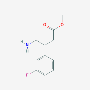 molecular formula C11H14FNO2 B2762116 Methyl 4-amino-3-(3-fluorophenyl)butanoate CAS No. 1263207-99-3