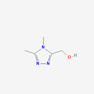 molecular formula C5H9N3O B2762125 (4,5-dimethyl-4H-1,2,4-triazol-3-yl)methanol CAS No. 881845-14-3
