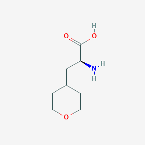 molecular formula C8H15NO3 B2762183 (2S)-2-amino-3-(oxan-4-yl)propanoic acid CAS No. 1344910-91-3