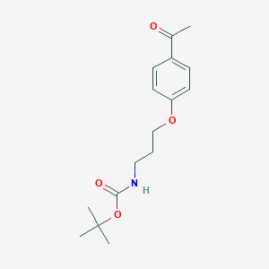 tert-butyl N-[3-(4-acetylphenoxy)propyl]carbamate