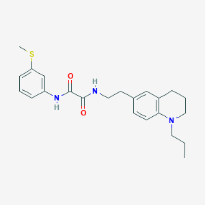 N1-(3-(methylthio)phenyl)-N2-(2-(1-propyl-1,2,3,4-tetrahydroquinolin-6-yl)ethyl)oxalamide