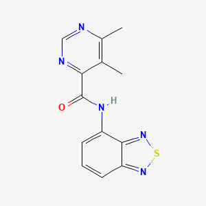 N-(2,1,3-Benzothiadiazol-4-yl)-5,6-dimethylpyrimidine-4-carboxamide
