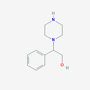 molecular formula C12H18N2O B2762376 2-Phenyl-2-(piperazin-1-yl)ethan-1-ol CAS No. 1179067-18-5