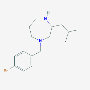 1-[(4-Bromophenyl)methyl]-3-(2-methylpropyl)-1,4-diazepane