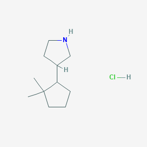 3-(2,2-Dimethylcyclopentyl)pyrrolidine hydrochloride