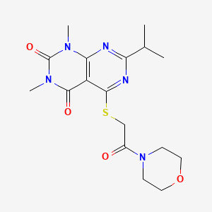 7-isopropyl-1,3-dimethyl-5-((2-morpholino-2-oxoethyl)thio)pyrimido[4,5-d]pyrimidine-2,4(1H,3H)-dione