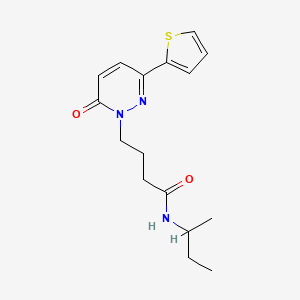N-(sec-butyl)-4-(6-oxo-3-(thiophen-2-yl)pyridazin-1(6H)-yl)butanamide