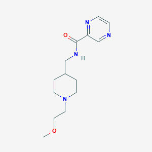 N-((1-(2-methoxyethyl)piperidin-4-yl)methyl)pyrazine-2-carboxamide