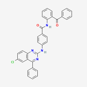 N-(2-benzoylphenyl)-4-[(6-chloro-4-phenylquinazolin-2-yl)amino]benzamide