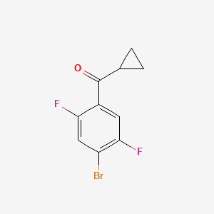 (4-Bromo-2,5-difluorophenyl)(cyclopropyl)methanone