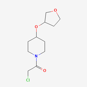 2-Chloro-1-[4-(oxolan-3-yloxy)piperidin-1-yl]ethanone