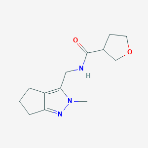 N-((2-methyl-2,4,5,6-tetrahydrocyclopenta[c]pyrazol-3-yl)methyl)tetrahydrofuran-3-carboxamide