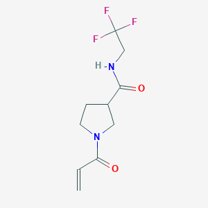 1-Prop-2-enoyl-N-(2,2,2-trifluoroethyl)pyrrolidine-3-carboxamide