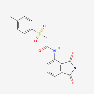 N-(2-methyl-1,3-dioxoisoindolin-4-yl)-2-tosylacetamide