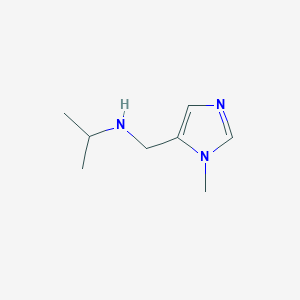 molecular formula C8H15N3 B2762457 N-((1-Methyl-1H-imidazol-5-yl)methyl)propan-2-amine CAS No. 1479373-54-0
