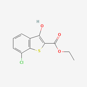 molecular formula C11H9ClO3S B2762458 Ethyl 7-chloro-3-hydroxybenzo[b]thiophene-2-carboxylate CAS No. 1825392-01-5