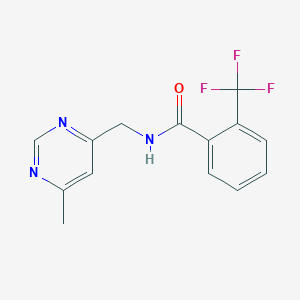 N-((6-methylpyrimidin-4-yl)methyl)-2-(trifluoromethyl)benzamide