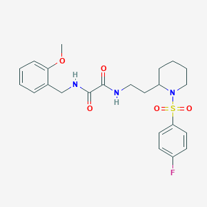 N1-(2-(1-((4-fluorophenyl)sulfonyl)piperidin-2-yl)ethyl)-N2-(2-methoxybenzyl)oxalamide