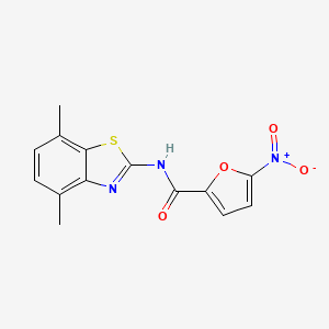 N-(4,7-dimethyl-1,3-benzothiazol-2-yl)-5-nitrofuran-2-carboxamide