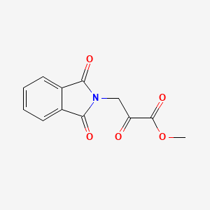 molecular formula C12H9NO5 B2762513 methyl 3-(1,3-dioxo-2,3-dihydro-1H-isoindol-2-yl)-2-oxopropanoate CAS No. 153646-24-3