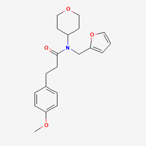 molecular formula C20H25NO4 B2762525 N-[(furan-2-yl)methyl]-3-(4-methoxyphenyl)-N-(oxan-4-yl)propanamide CAS No. 1448072-49-8