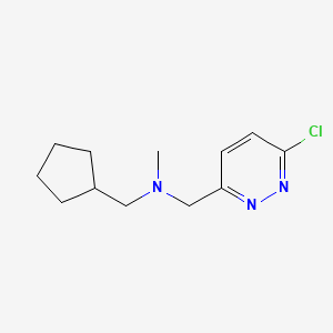 molecular formula C12H18ClN3 B2762536 [(6-Chloropyridazin-3-yl)methyl](cyclopentylmethyl)methylamine CAS No. 1564564-77-7