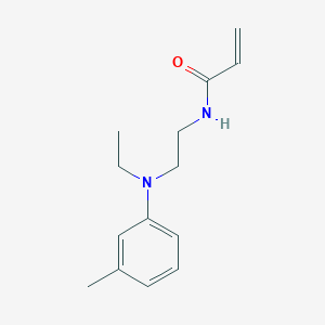 N-{2-[ethyl(3-methylphenyl)amino]ethyl}prop-2-enamide