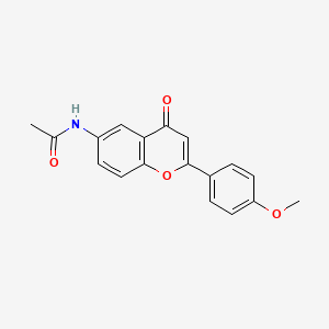 molecular formula C18H15NO4 B2762596 N-(2-(4-methoxyphenyl)-4-oxo-4H-chromen-6-yl)acetamide CAS No. 80881-76-1