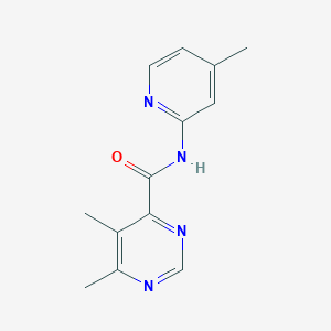 5,6-Dimethyl-N-(4-methylpyridin-2-yl)pyrimidine-4-carboxamide