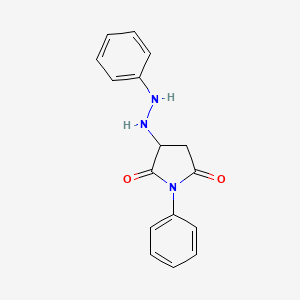 1-Phenyl-3-(2-phenylhydrazino)pyrrolidine-2,5-dione