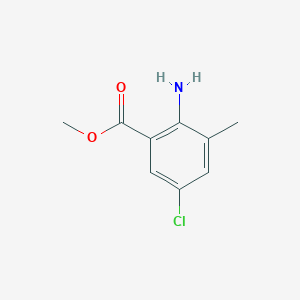 molecular formula C9H10ClNO2 B2762621 Methyl 2-amino-5-chloro-3-methylbenzoate CAS No. 79101-83-0