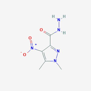 B2762660 1,5-dimethyl-4-nitro-1H-pyrazole-3-carbohydrazide CAS No. 1001755-91-4