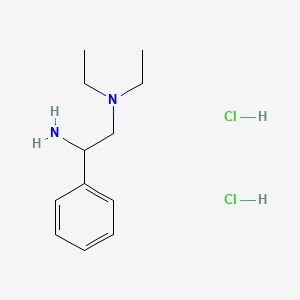 molecular formula C12H21ClN2 B2762765 N',N'-diethyl-1-phenylethane-1,2-diamine;hydrochloride CAS No. 31788-86-0