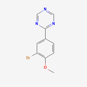 molecular formula C10H8BrN3O B2762799 2-(3-Bromo-4-methoxyphenyl)-1,3,5-triazine CAS No. 1368401-93-7