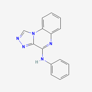 molecular formula C15H11N5 B2762813 N-PHENYL-N-[1,2,4]TRIAZOLO[4,3-A]QUINOXALIN-4-YLAMINE CAS No. 245039-20-7
