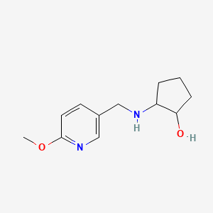 B2762827 2-(((6-Methoxypyridin-3-yl)methyl)amino)cyclopentan-1-ol CAS No. 1310269-74-9