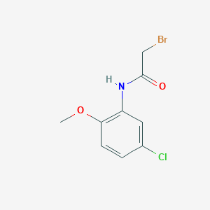 molecular formula C9H9BrClNO2 B2762833 2-bromo-N-(5-chloro-2-methoxyphenyl)acetamide CAS No. 130965-95-6
